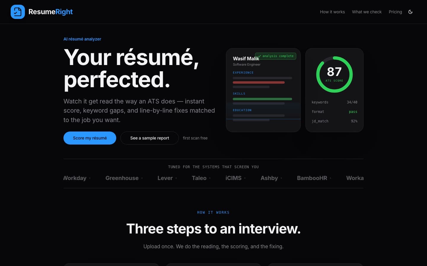 ResumeRight screenshot