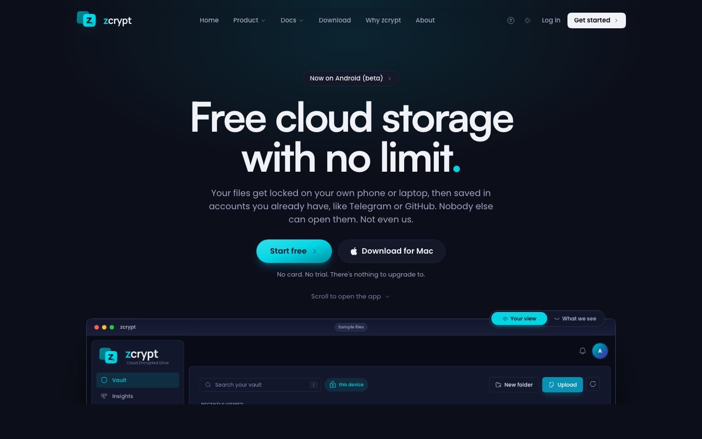 Zcrypt screenshot