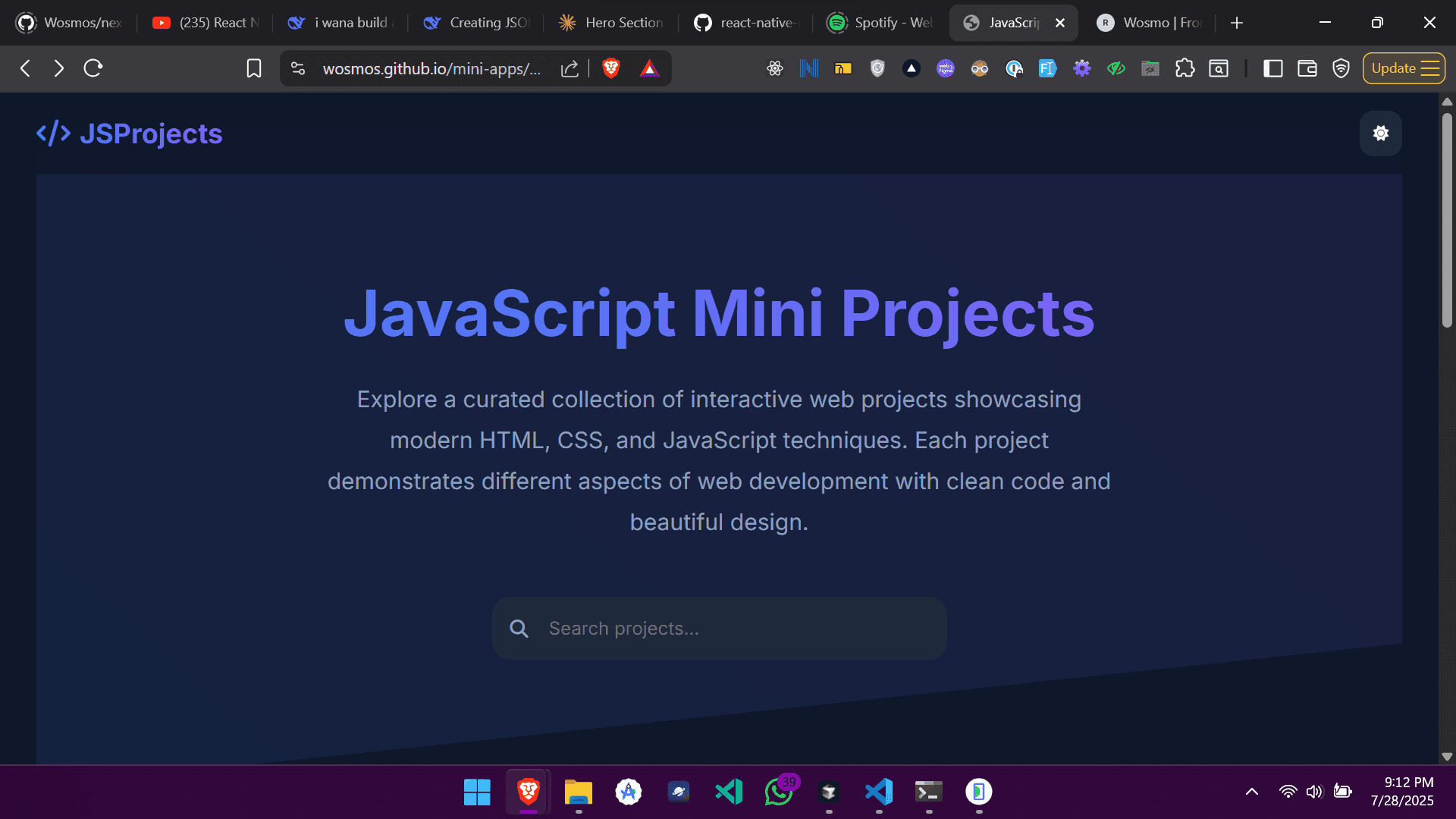 Mini Projects Preview