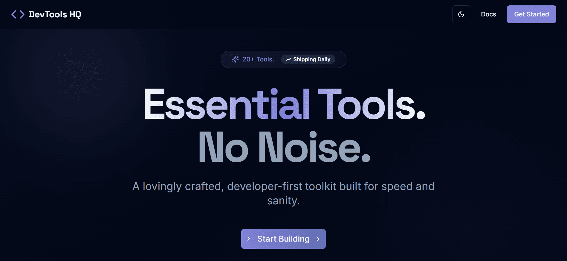 DevToolsHQ – Developer Productivity Suite
